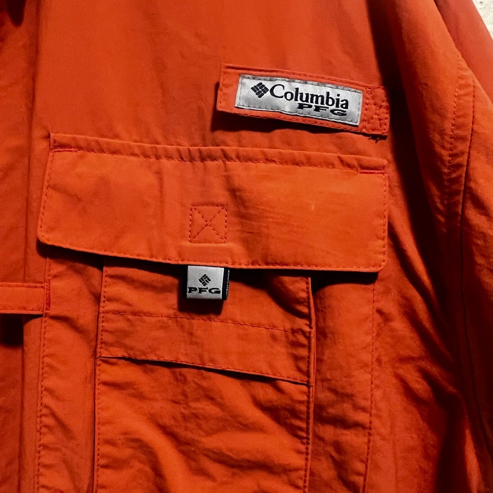 Columbia Burnt Orange Outdoor Shirt - Picture 4 of 9